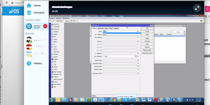 April 2015, Crash course mikrotik fundamental for a client from USA