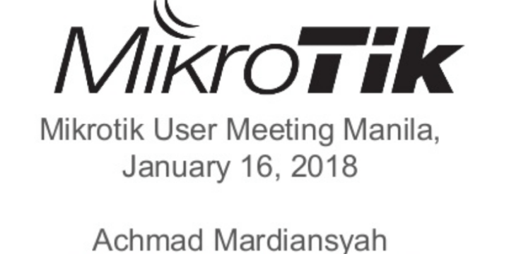 January 2018, MUM Manila, Philipines, GLC Networks Presentation : BGP vs OSPF