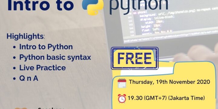 November 2020, Webinar, Introduction to Python