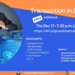 December 2020, Webinar, Transaction in Database