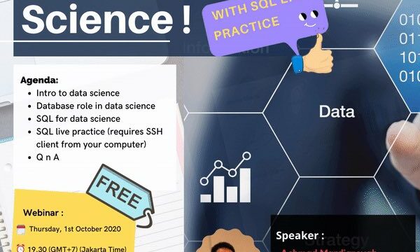 October 2020, Webinar, SQL for Data Science